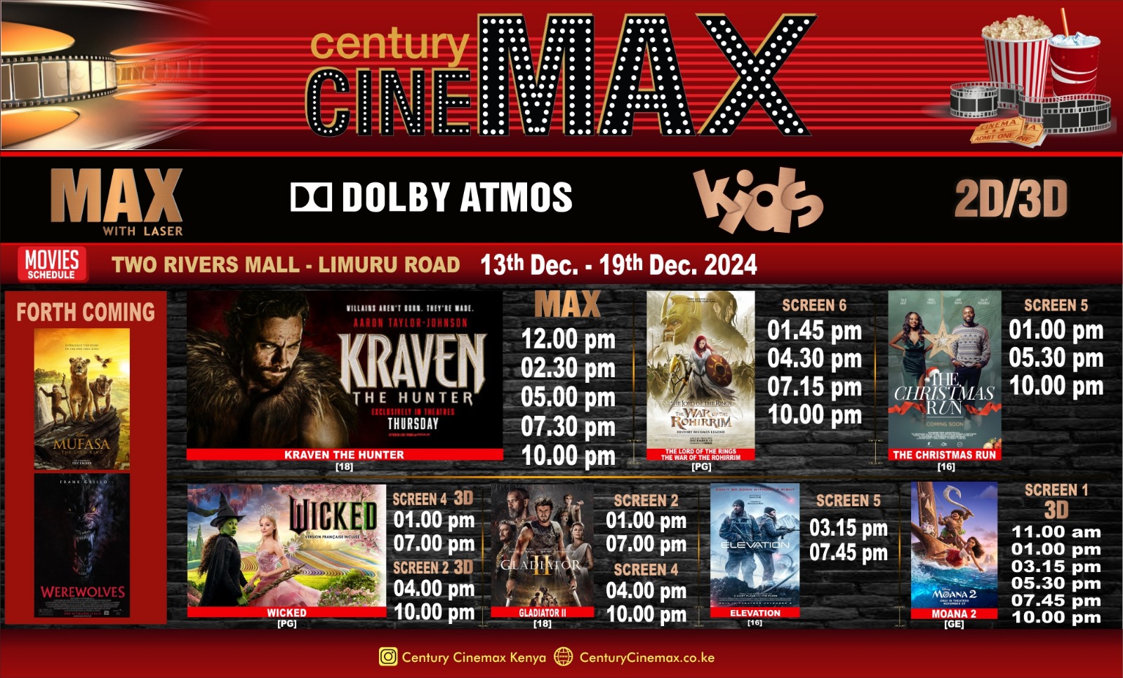 Cinemax Schedule